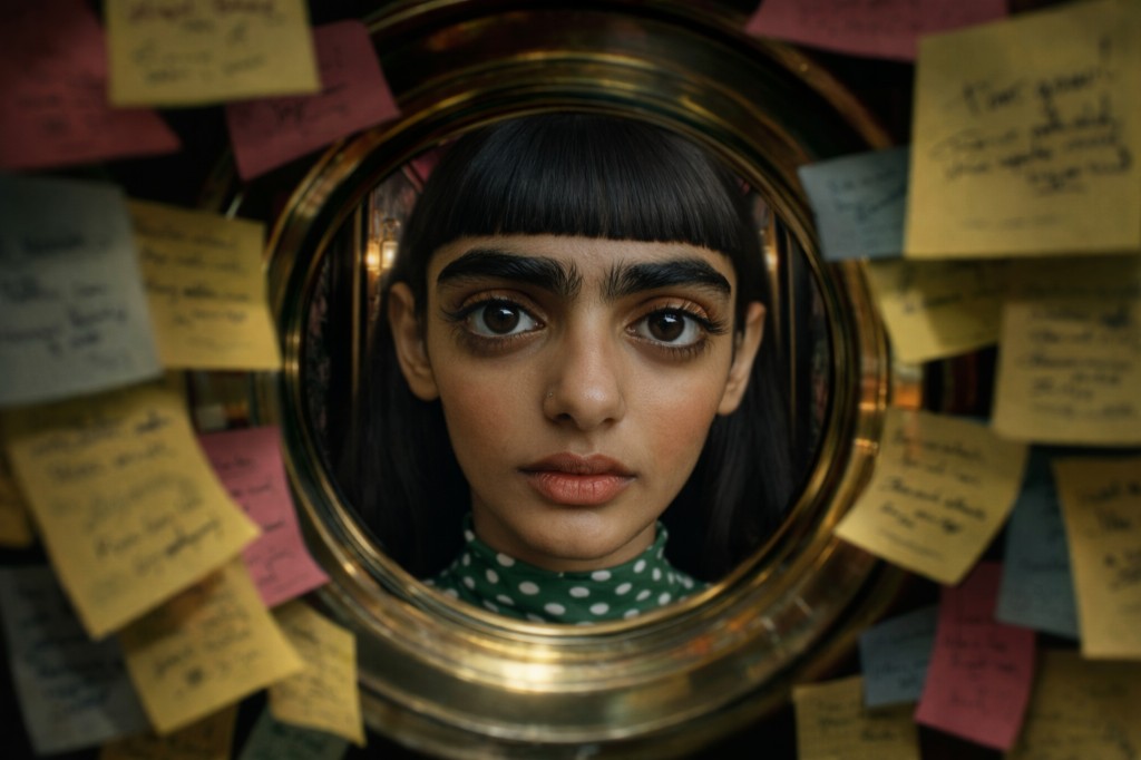Priya through the peephole