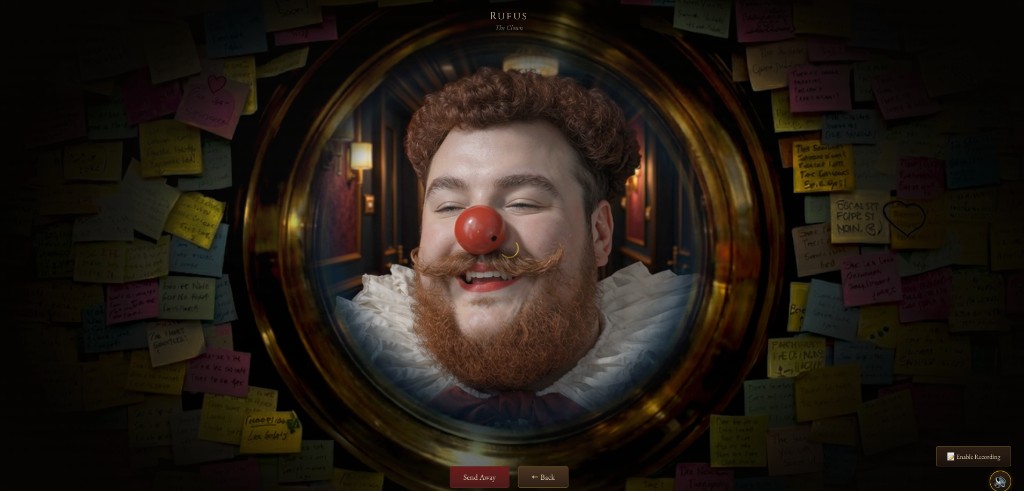 Rufus through the peephole